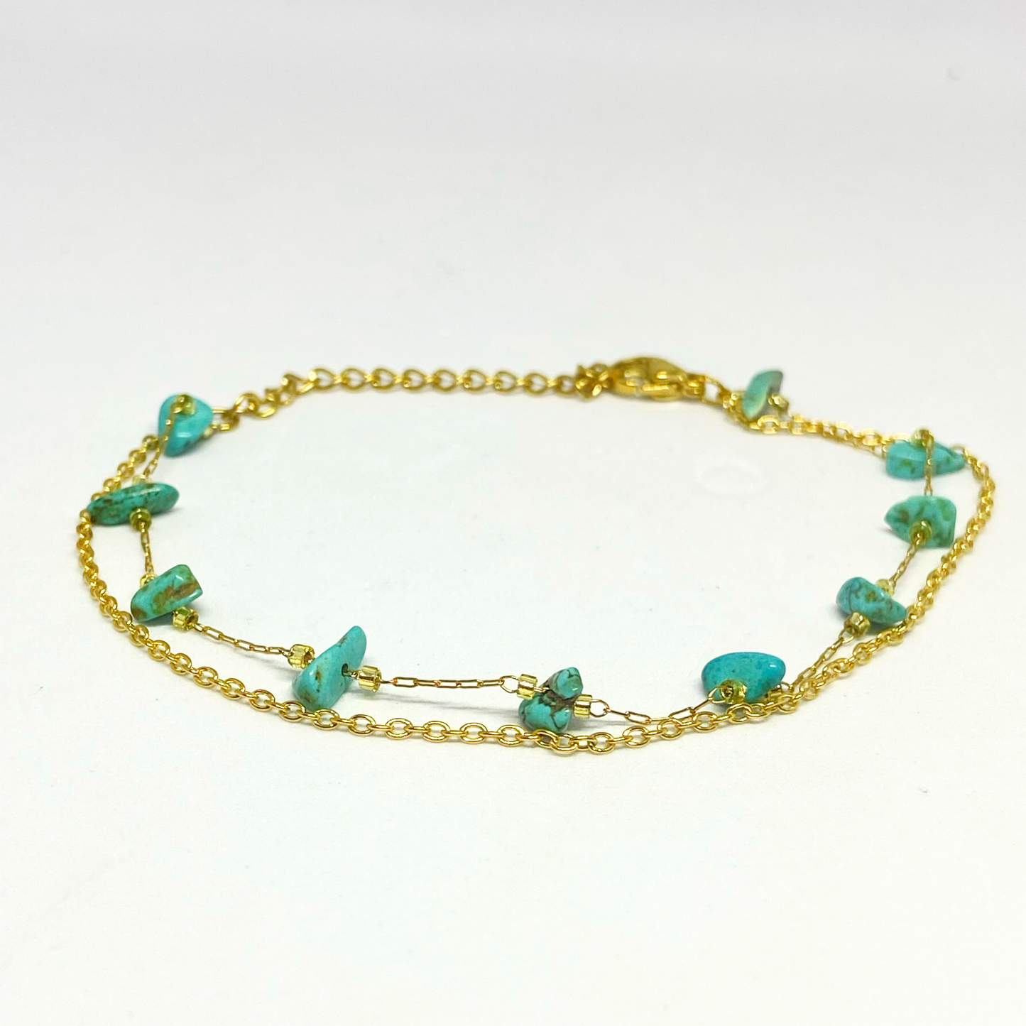 Bracelet JOANE gold et Turquoise