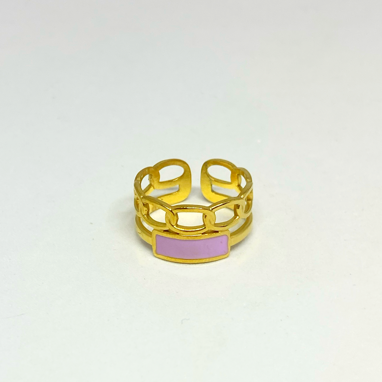 Bague MAIKA gold et lila