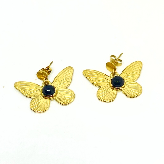 Boucles d'oreilles LEXIE gold/black