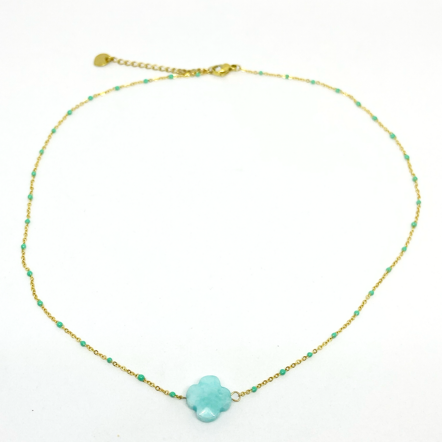 Collier ADLYNE gold et bleu