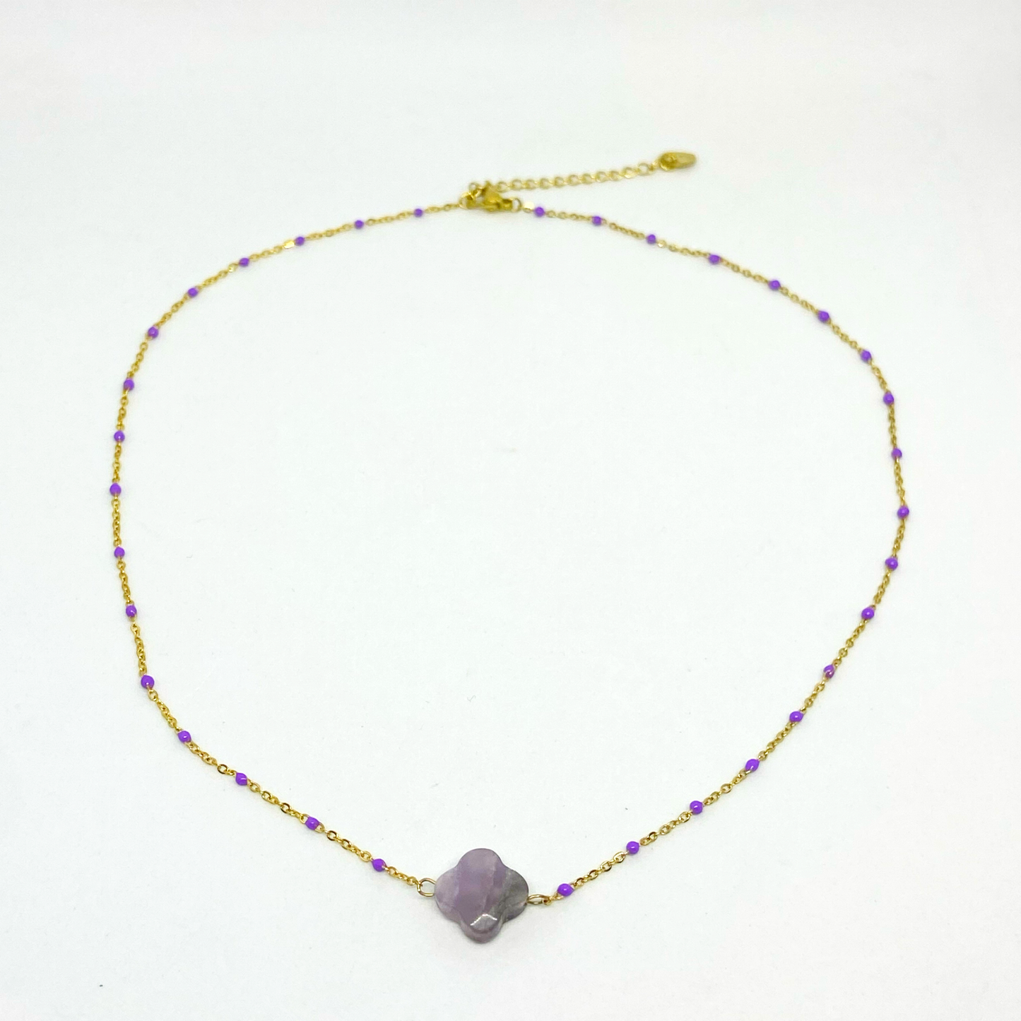 Collier ADLYNE gold et violet