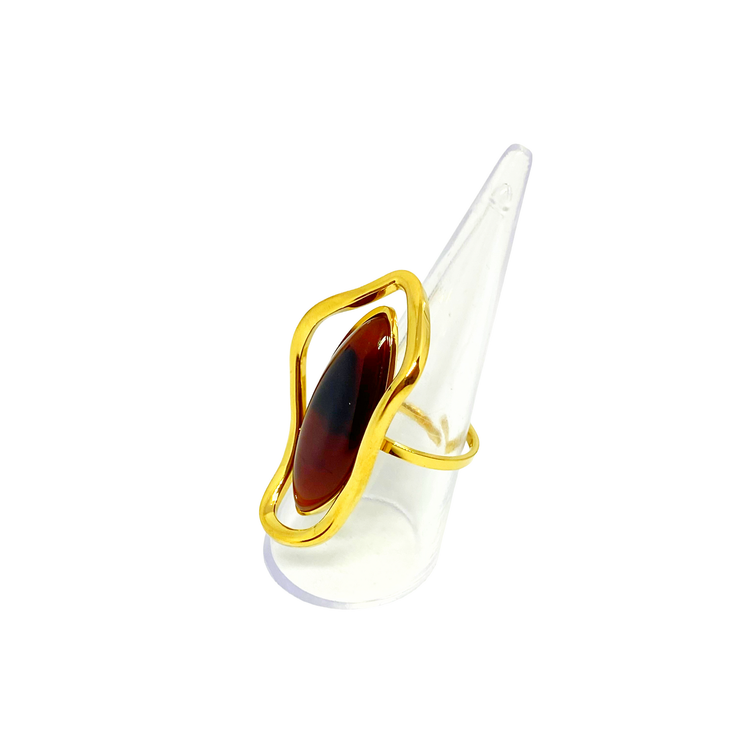 Bague ADIJA gold/marrron