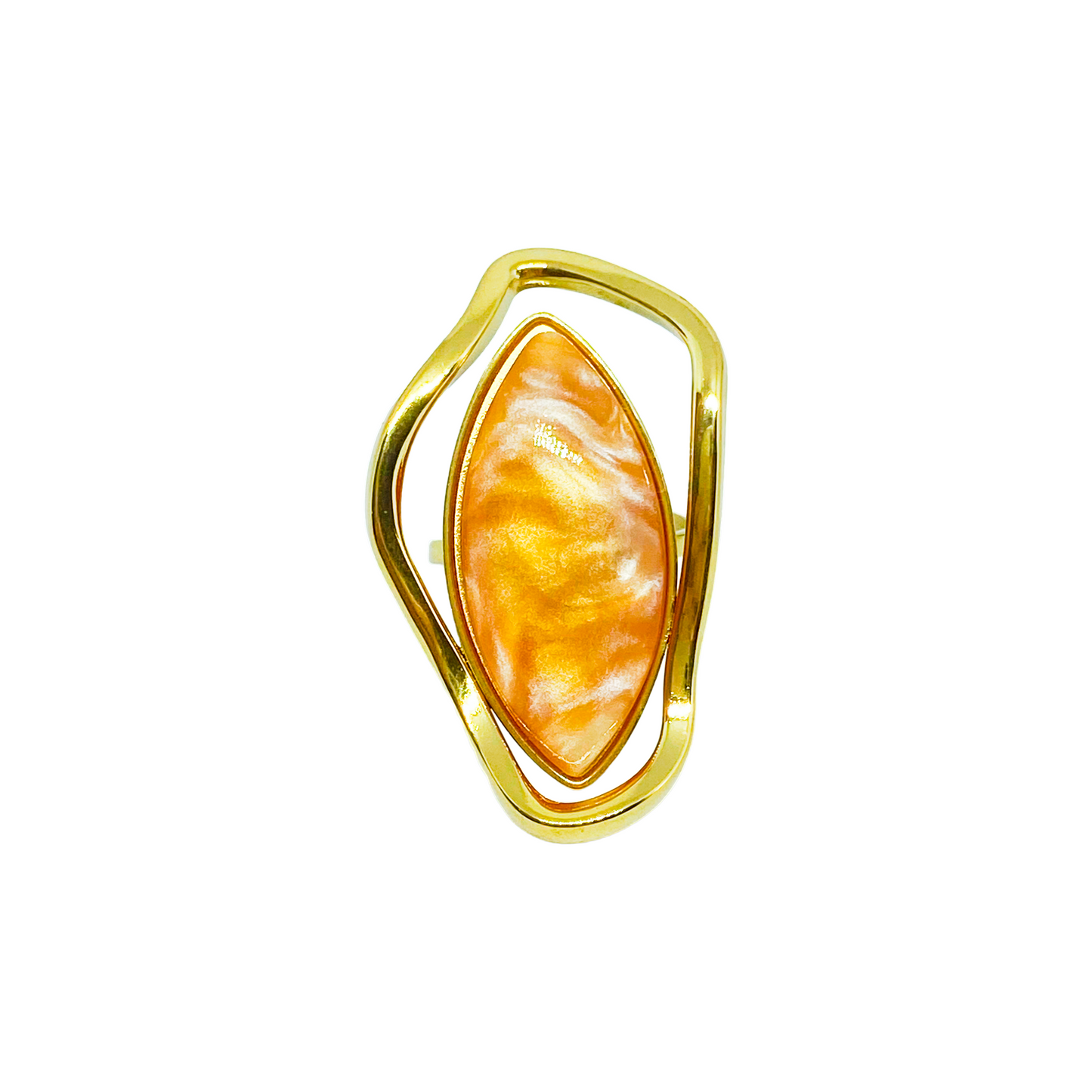 Bague ADIJA gold/corail