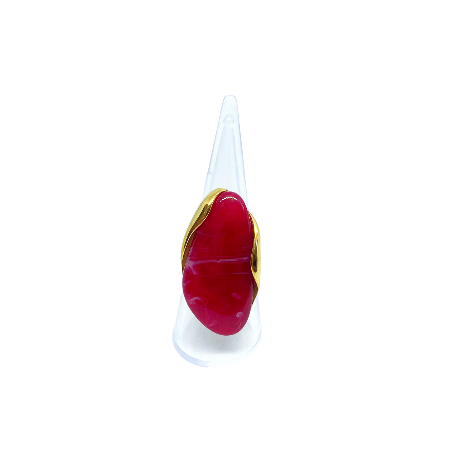 Bague CONSTANTINA gold/bordeaux