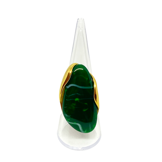 Bague CONSTANTINA gold/vert