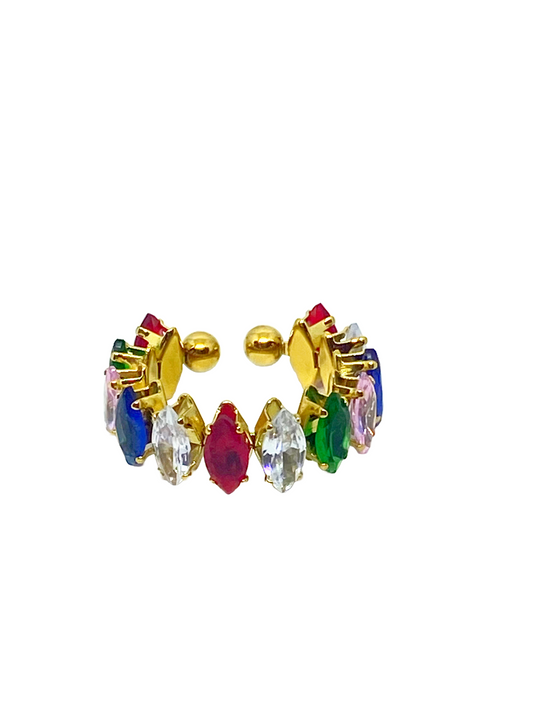 Bague KEZIA gold/multicolore