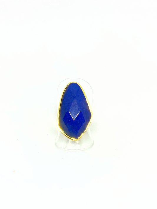 Bague NIA gold/bleu
