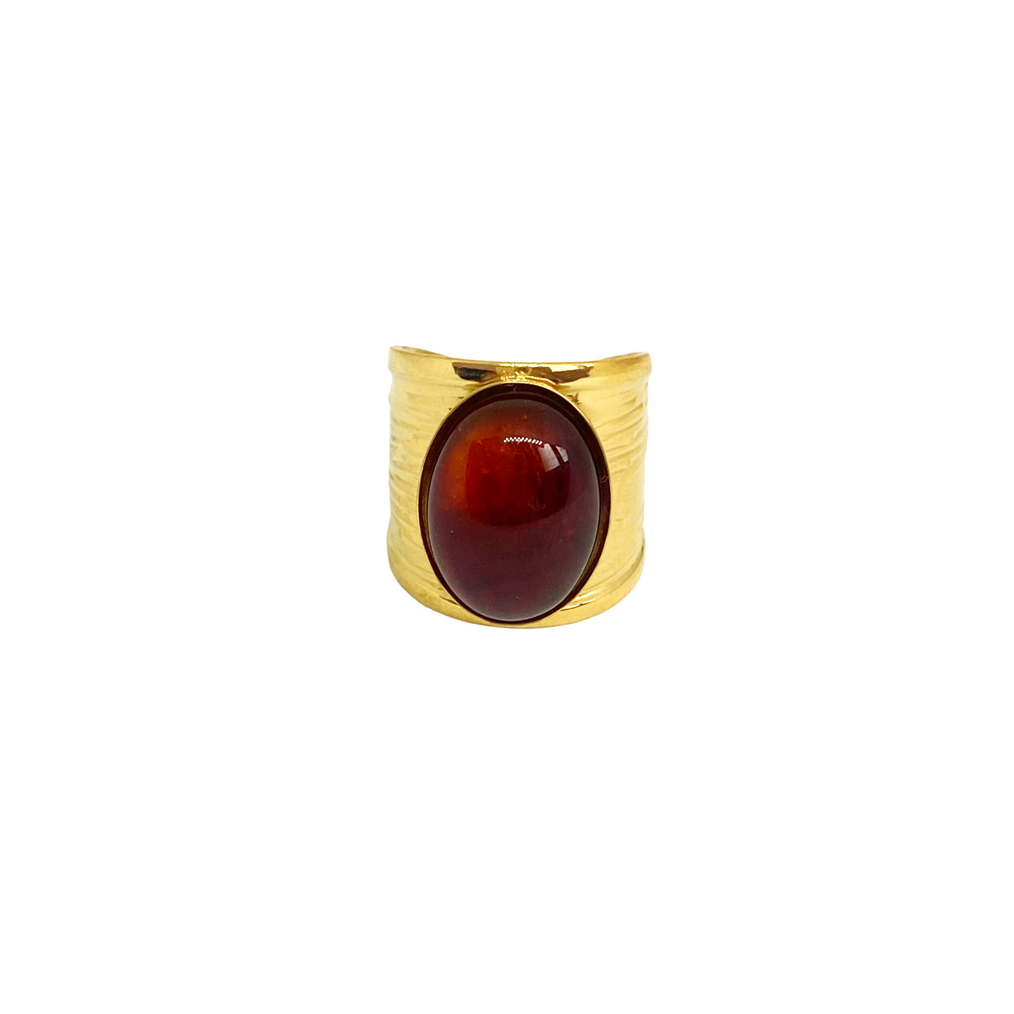 Bague ROSIE gold/marron