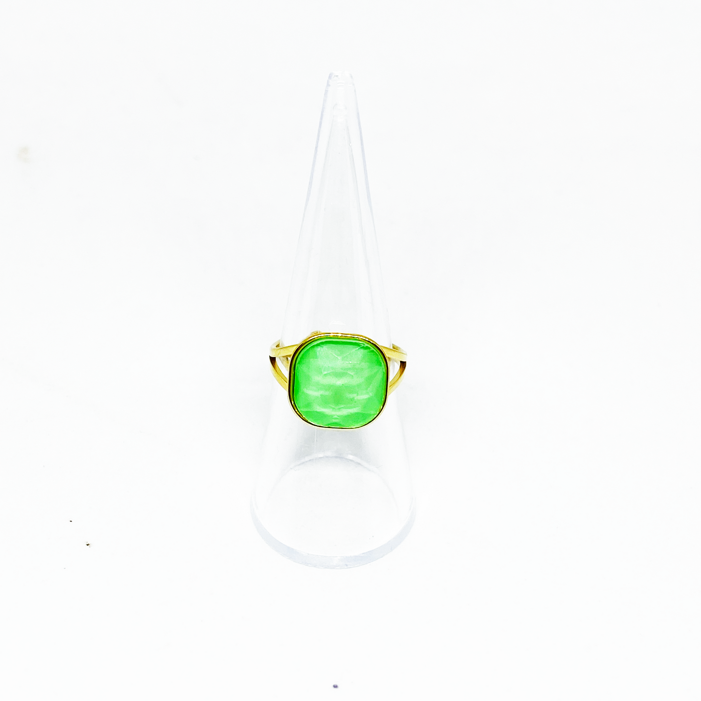 Bague SYLVIA gold/vert
