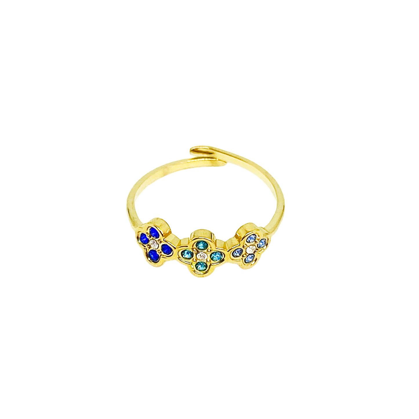 Bague VENUS gold/multi bleu