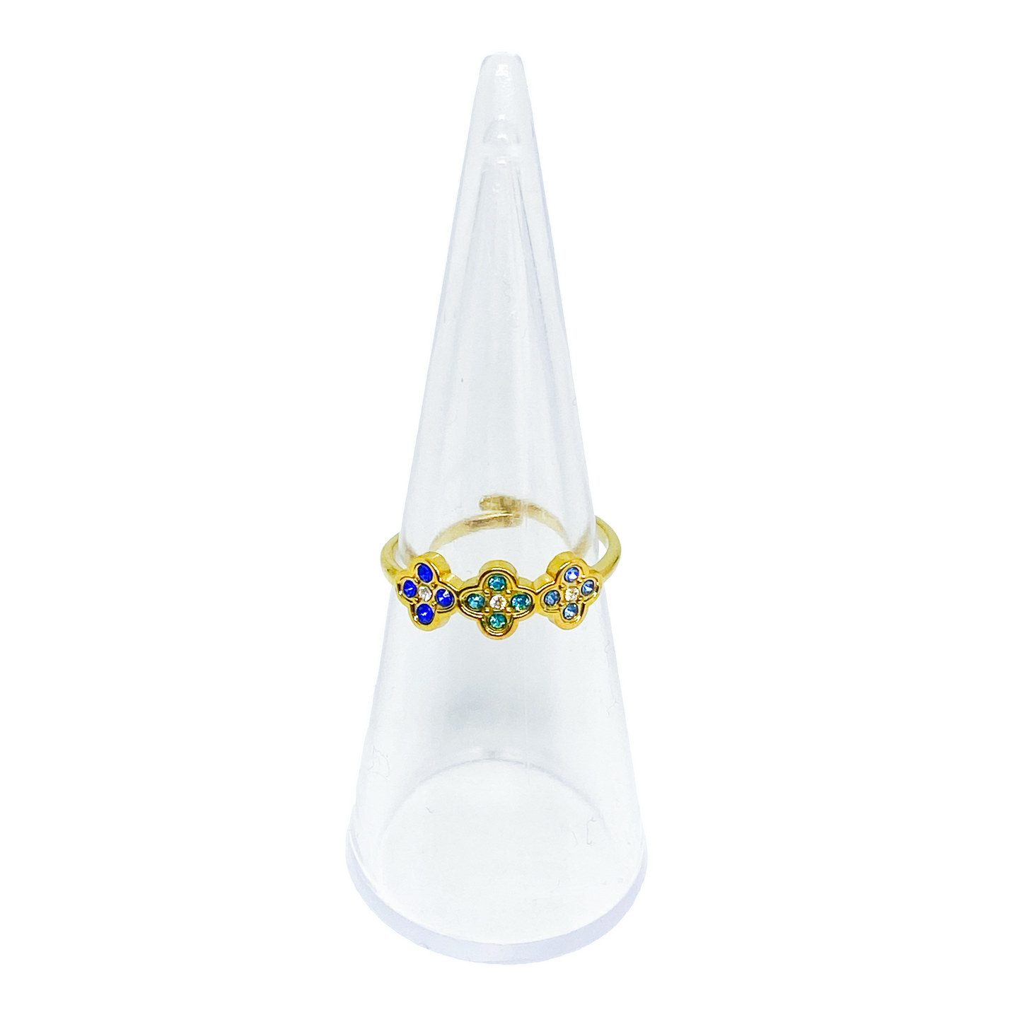 Bague VENUS gold/multi bleu