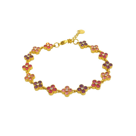 Bracelet MAHINA gold/multi rose