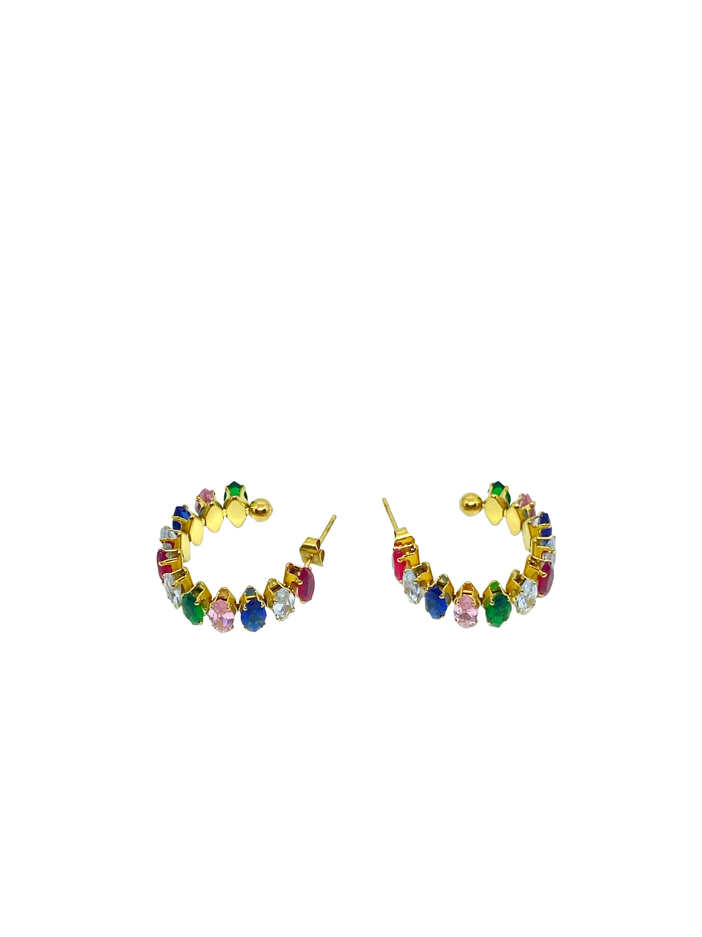 Boucles d'oreilles AYANE gold/multicolore