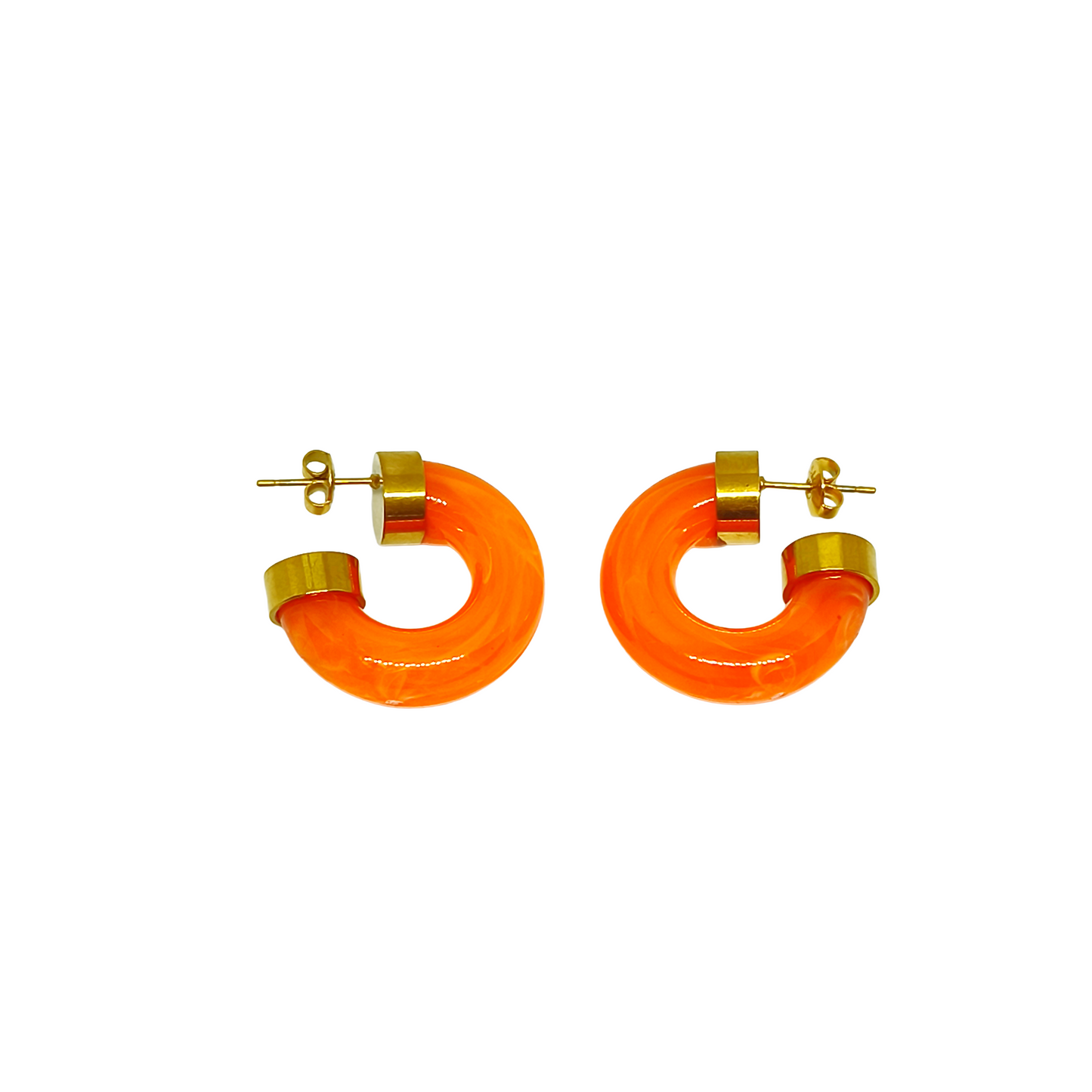 Boucles d'oreilles BEATA gold/orange
