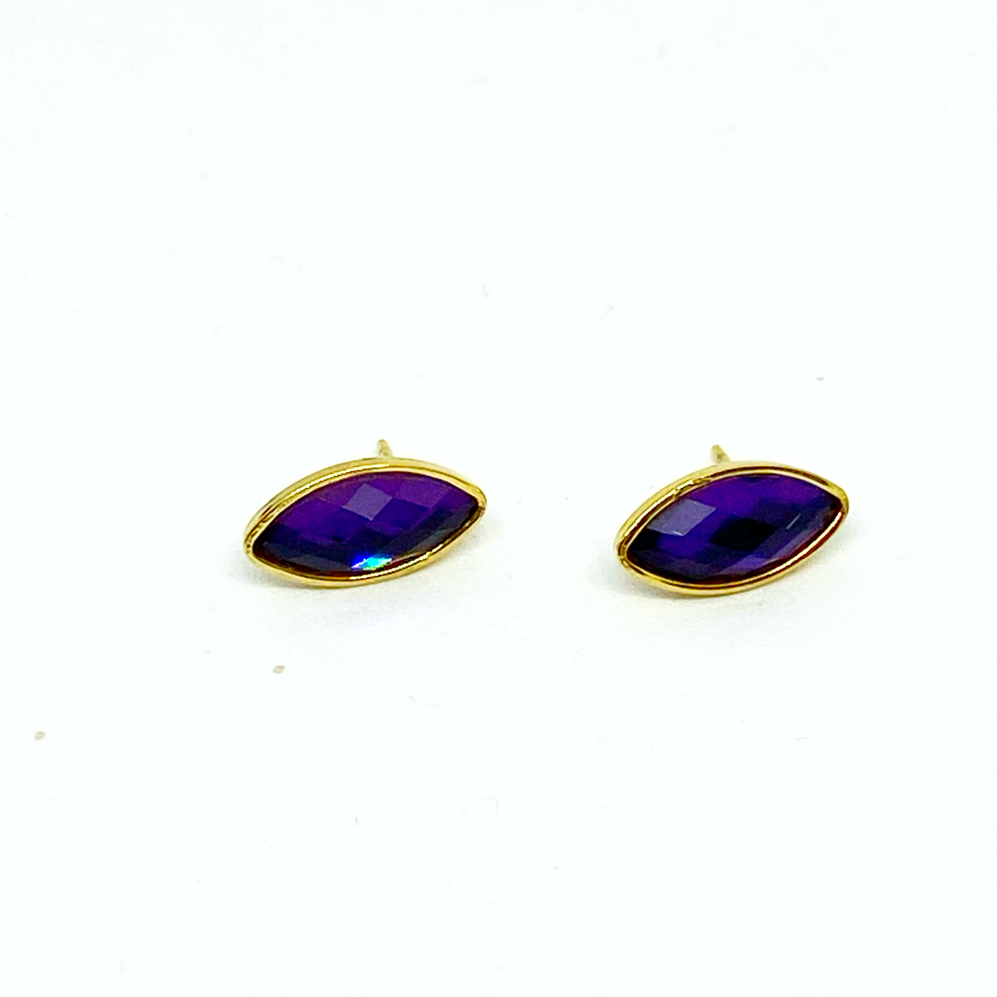 Boucles d'oreilles DELYA gold/violet