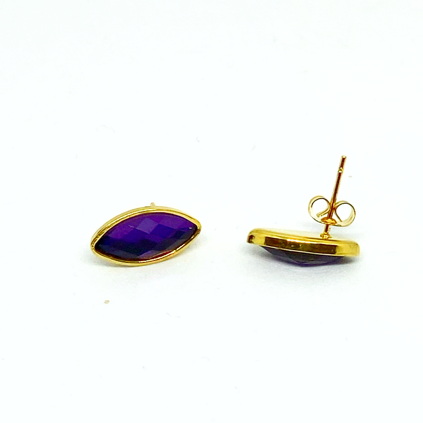 Boucles d'oreilles DELYA gold/violet