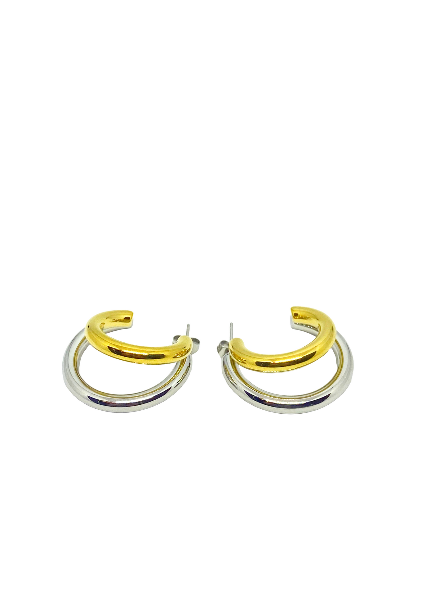 Boucles d'oreilles FLORE gold/sylver