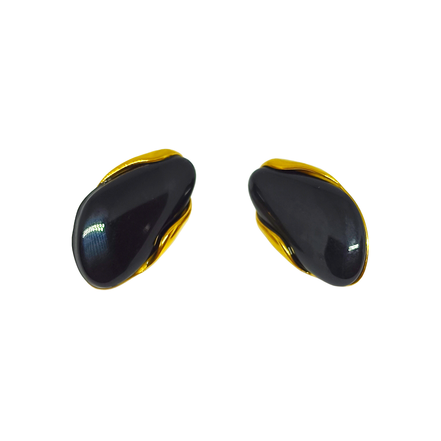Boucles d'oreilles JOSEPHA gold/black