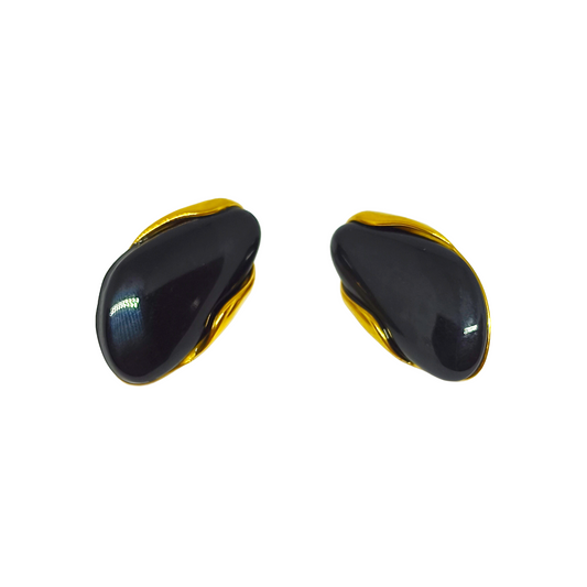 Boucles d'oreilles JOSEPHA gold/black