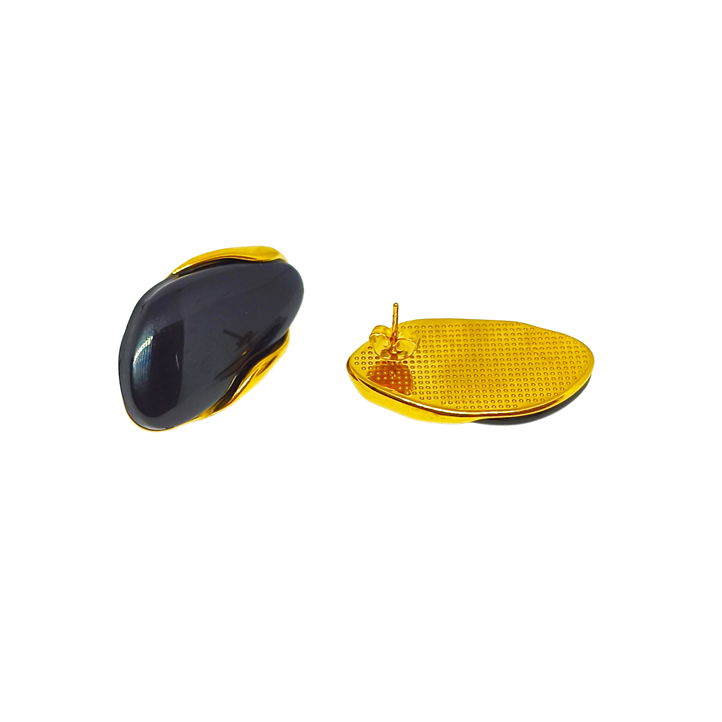Boucles d'oreilles JOSEPHA gold/black