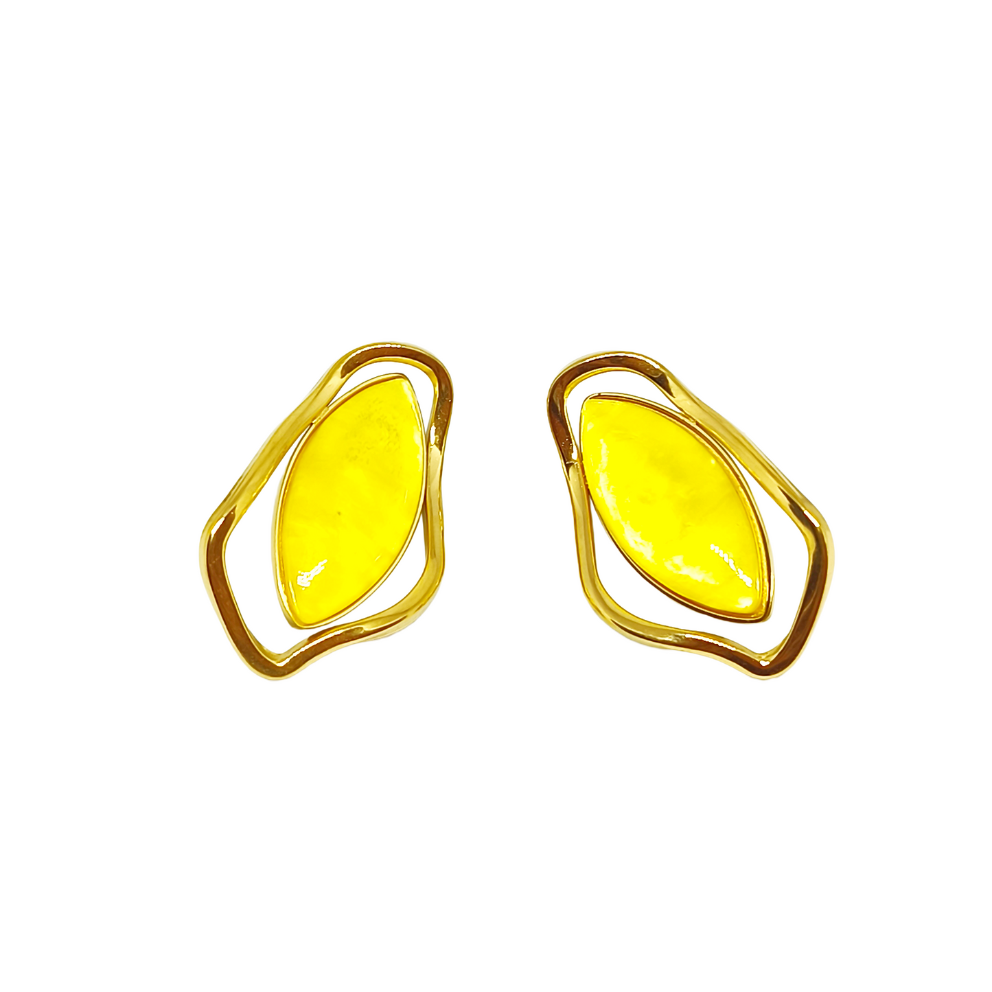 Boucles d'oreilles LIVY gold/jaune