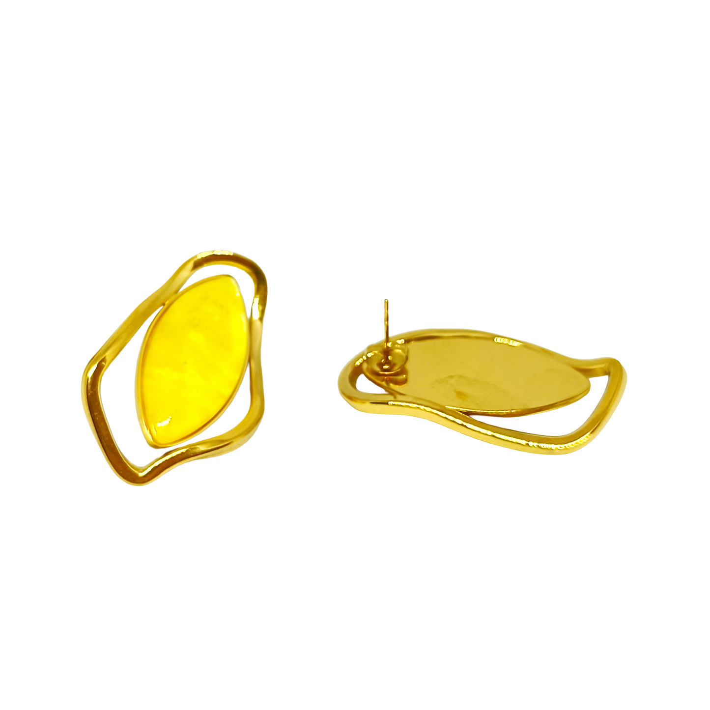 Boucles d'oreilles LIVY gold/jaune