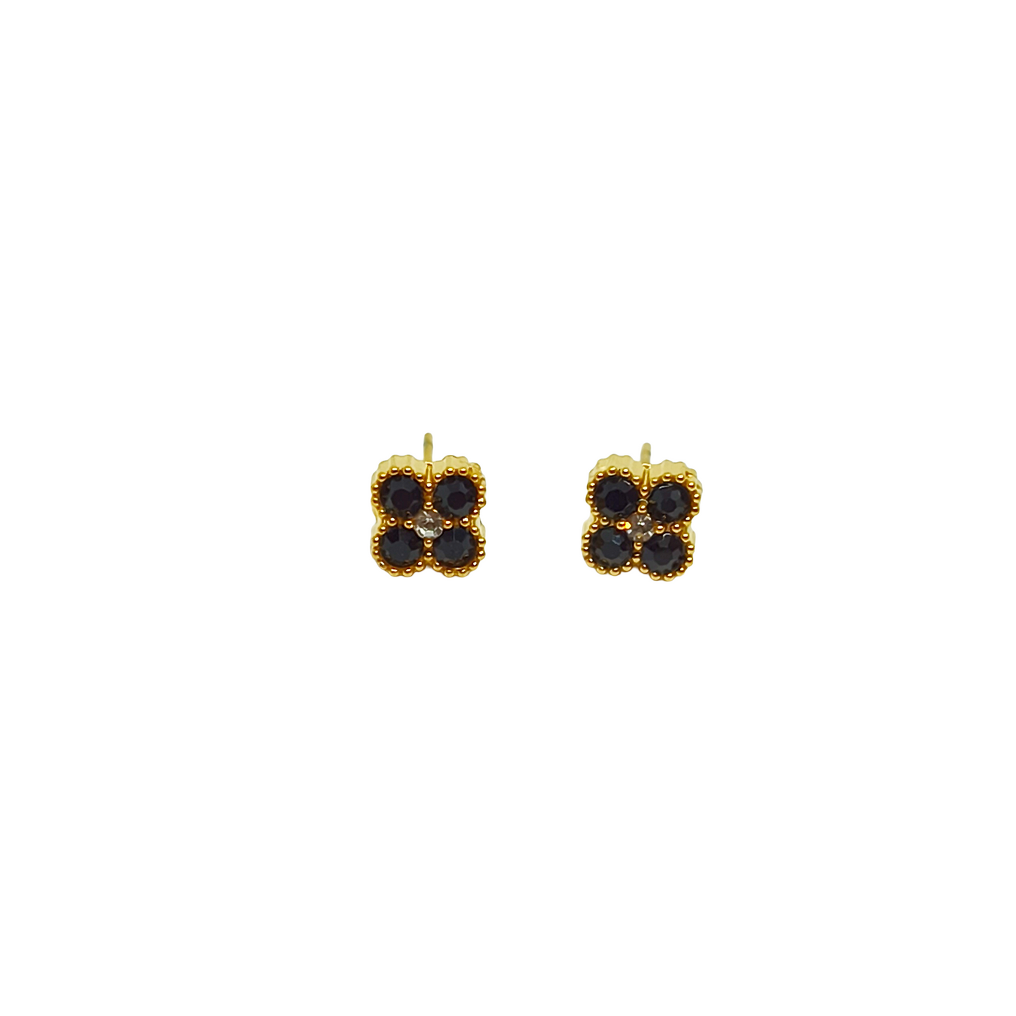 Boucles d'oreilles MALIA gold/black