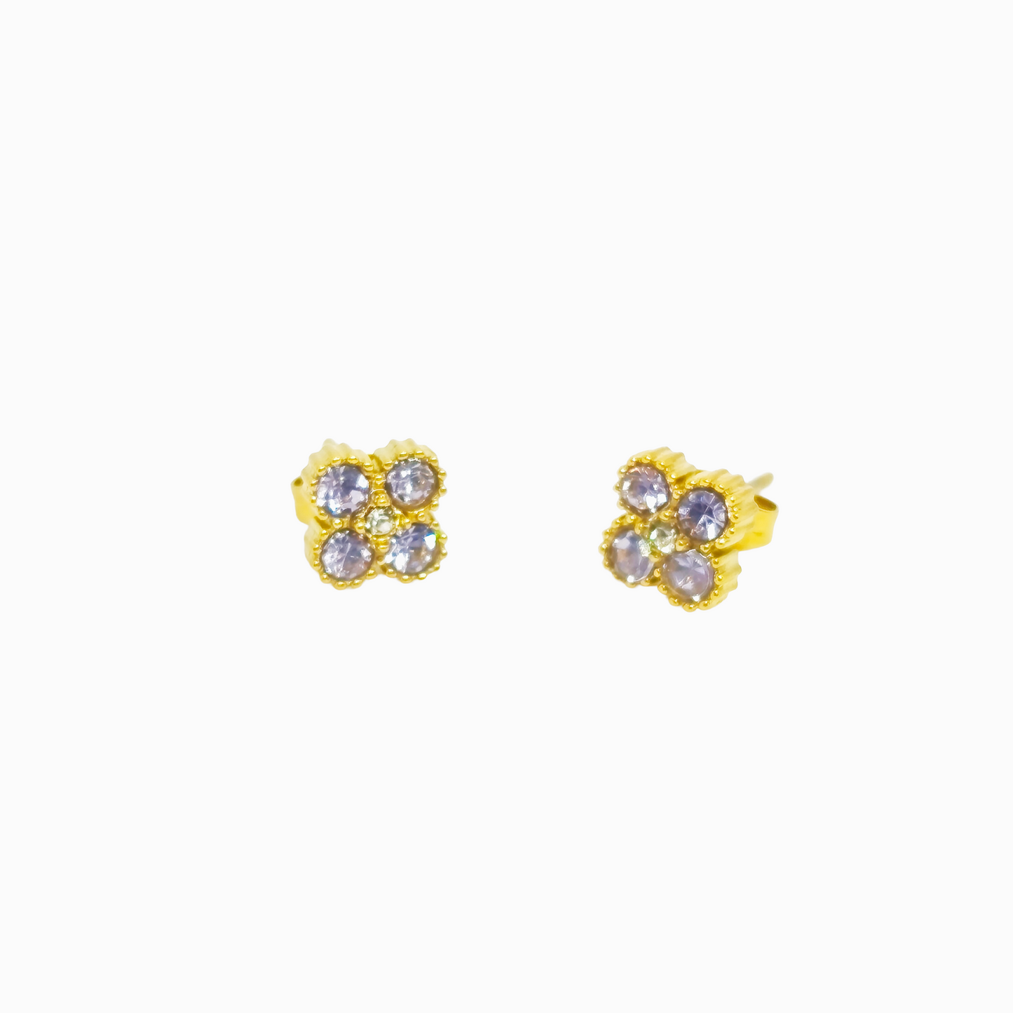 Boucles d'oreilles MALIA gold/lila