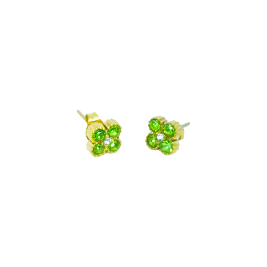 Boucles d'oreilles MALIA gold/pistache