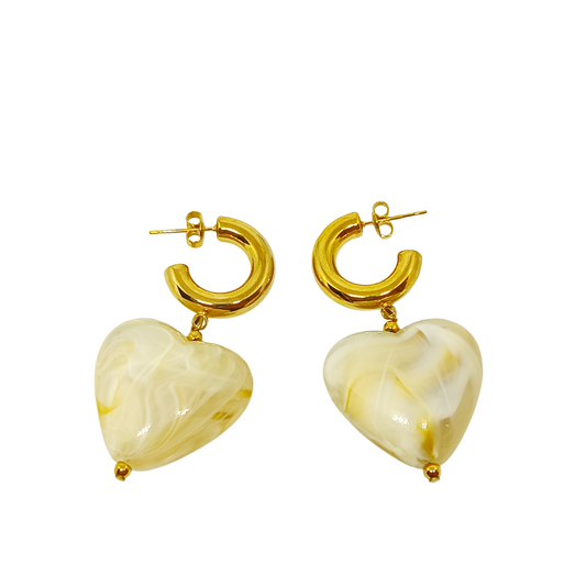 Boucles d'oreilles NATALIA gold/beige
