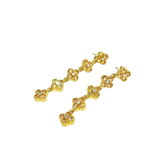 Boucles d'oreilles NELLY gold/champagne