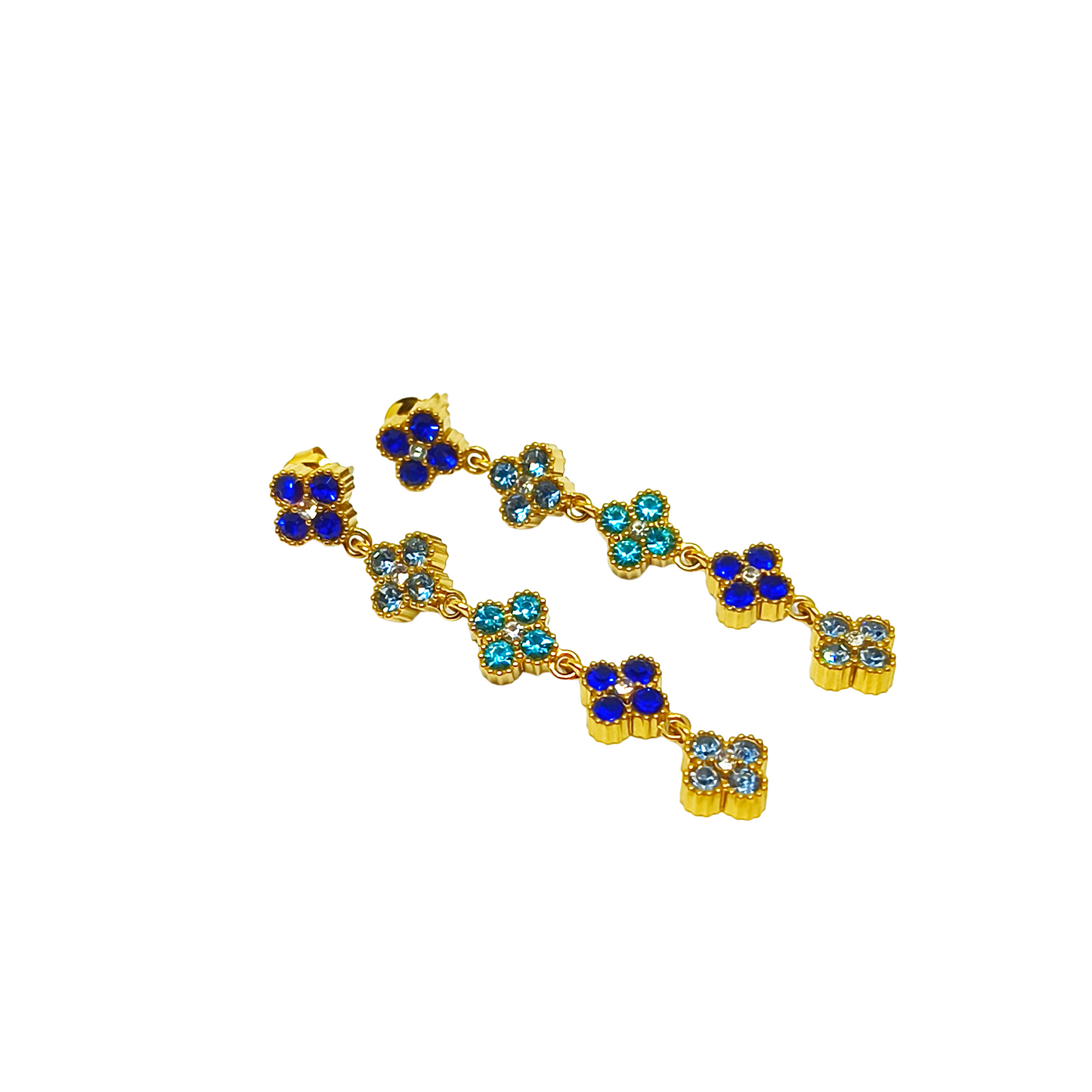 Boucles d'oreilles NELLY gold/multibleu