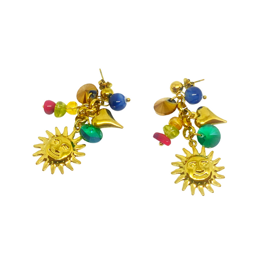 Boucles d'oreilles PALMYRE gold/multicolore
