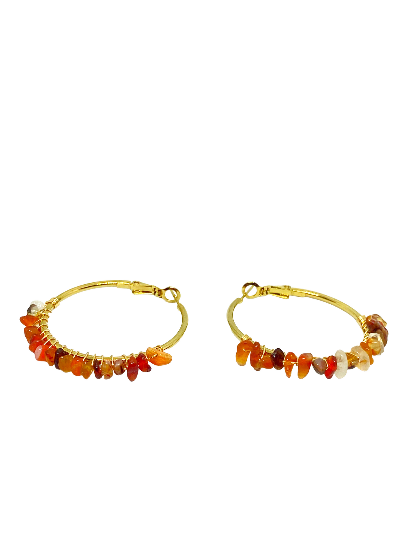 Boucles d'oreilles TARA gold/ Cornaline