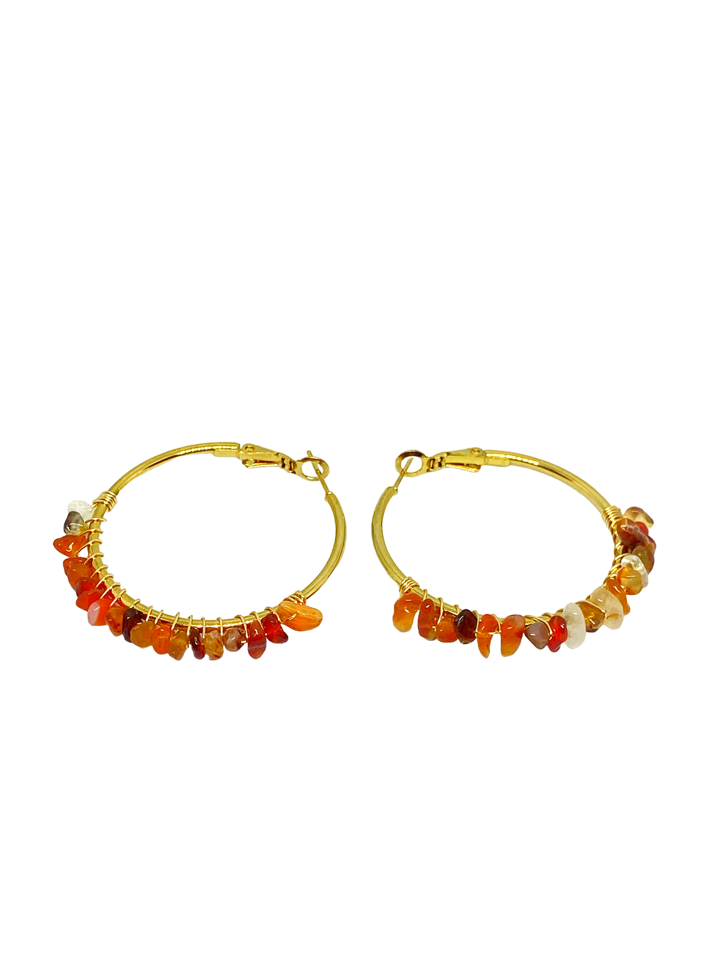 Boucles d'oreilles TARA gold/ Cornaline
