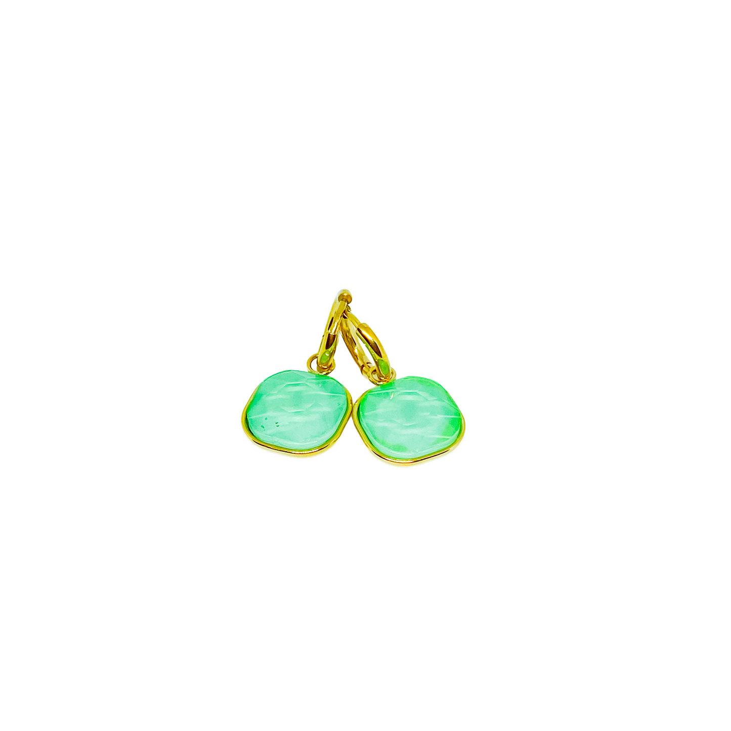 Boucles d'oreilles TATIANA gold/vert