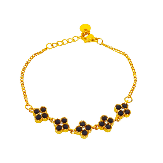 Bracelet DIANA gold/black