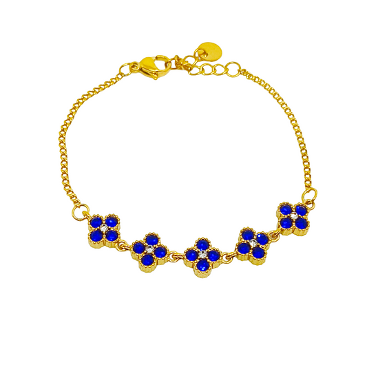 Bracelet DIANA gold/bleu