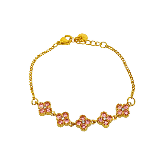 Bracelet DIANA gold/rose pâle
