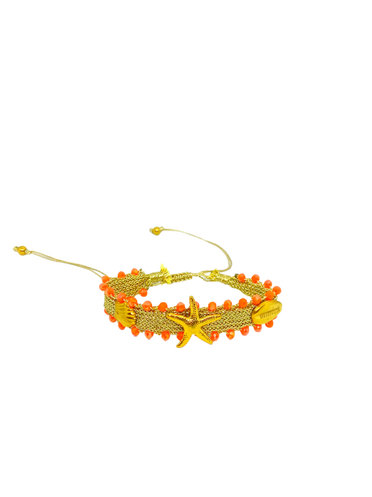 Bracelet EMMANUELLA gold/corail