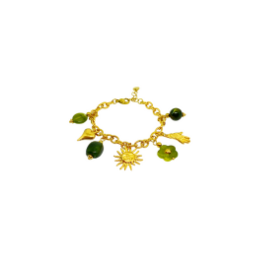 Bracelet ISMA gold/vert