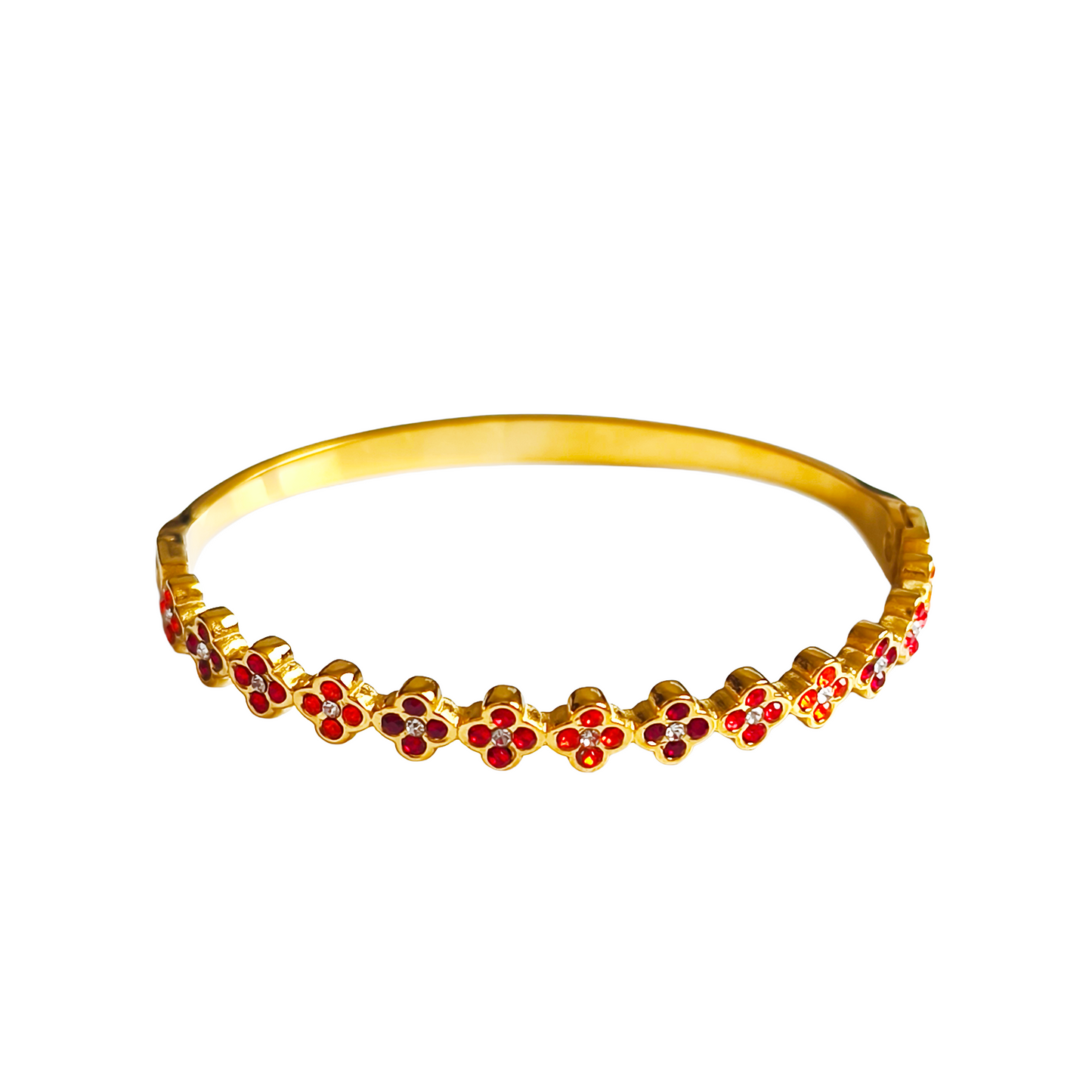Bracelet LARA gold/multirouge