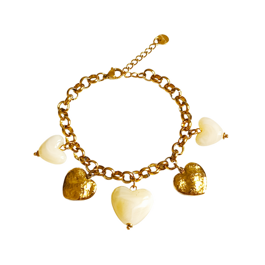 Bracelet LOUANE gold/beige