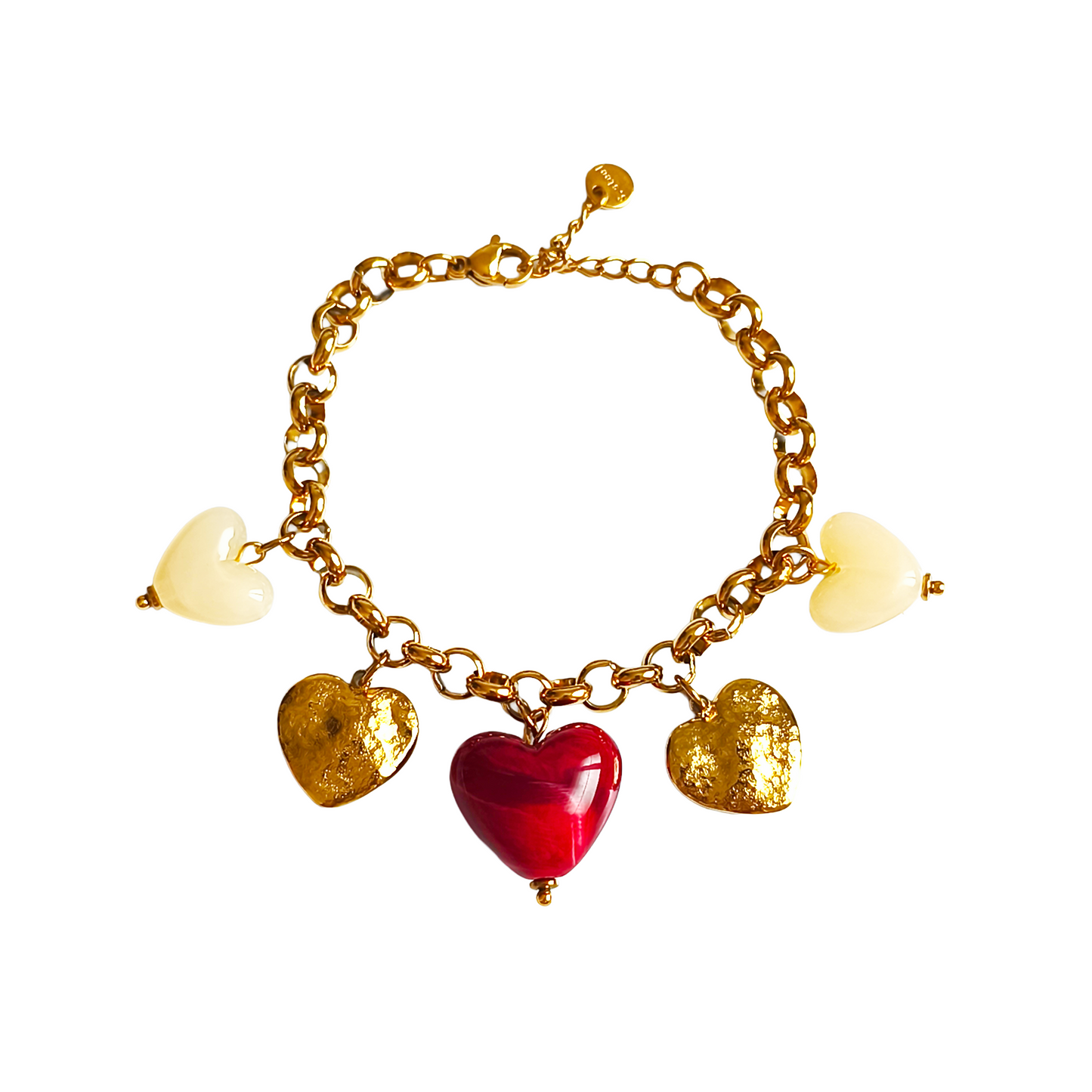 Bracelet LOUANE gold/rouge