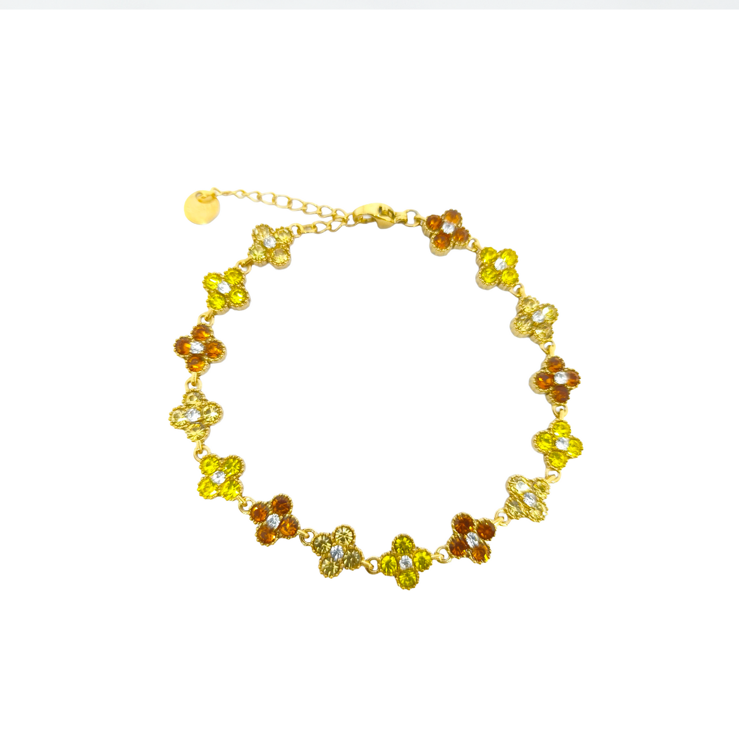 Bracelet MAHINA gold/jaune et marron