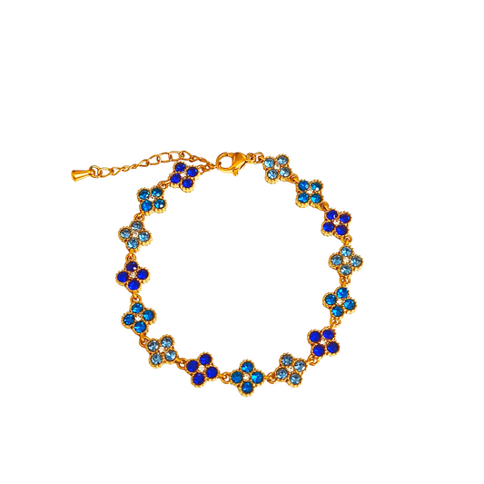 Bracelet MAHINA gold/ multibleu 2