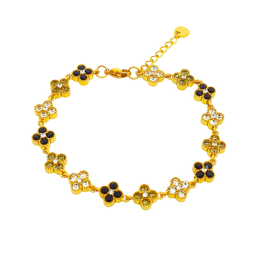 Bracelet MAHINA gold/multinoir