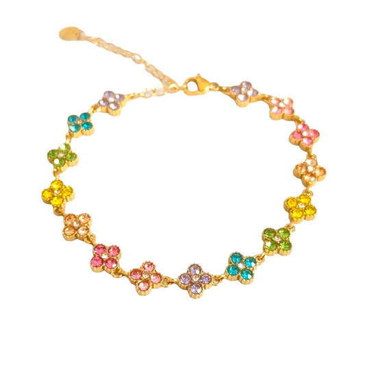 Bracelet MAHINA gold/multi pastel