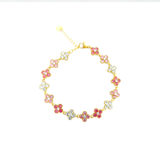 Bracelet MAHINA gold/ rose et blanc
