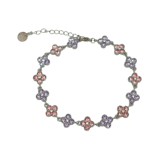 Bracelet MAHINA sylver/rose lilas
